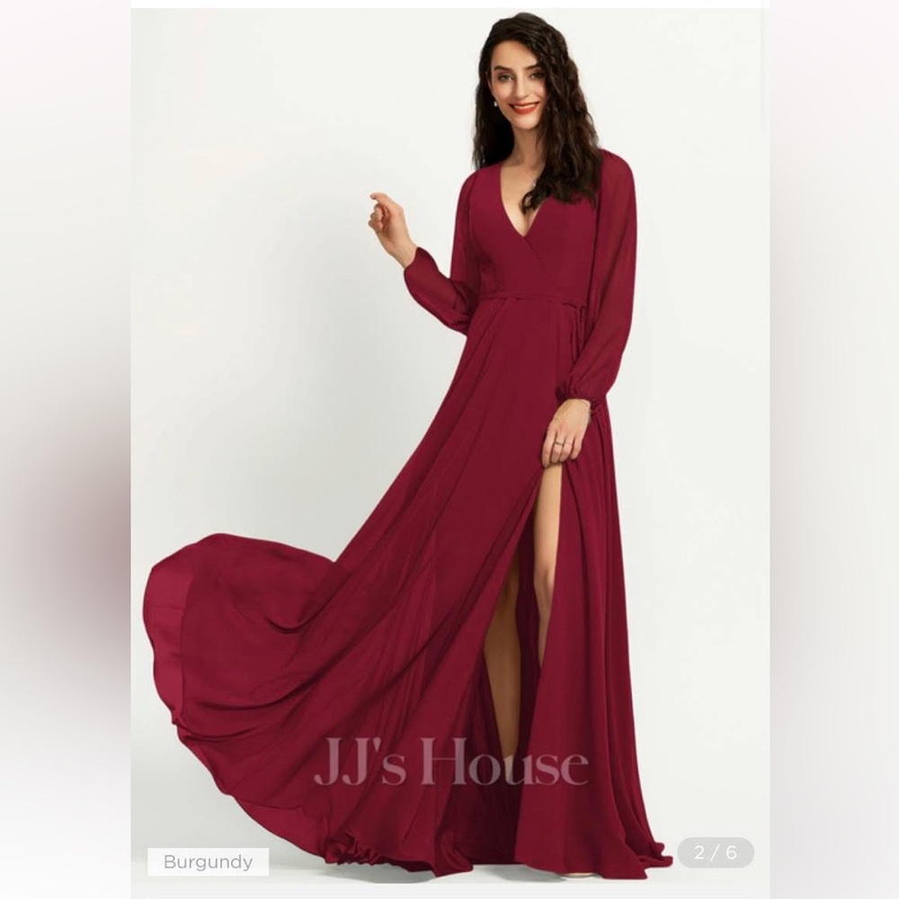 Cabernet bridesmaids dress